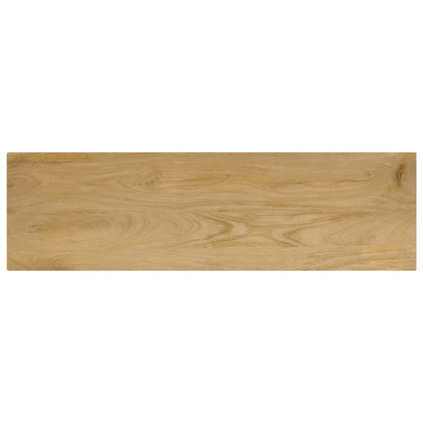 Konsolentisch 120x35x76 cm Stahl und Massivholz Mango
