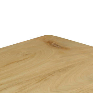 Konsolentisch 120x35x76 cm Stahl und Massivholz Mango