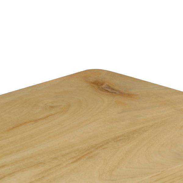 Konsolentisch 120x35x76 cm Stahl und Massivholz Mango