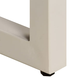Konsolentisch 120x35x76 cm Stahl und Massivholz Mango