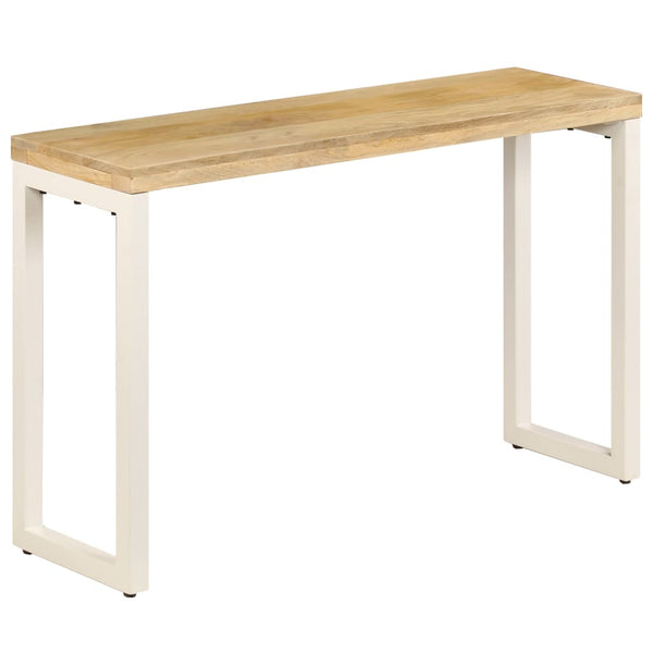 Konsolentisch 120x35x76 cm Stahl und Massivholz Mango