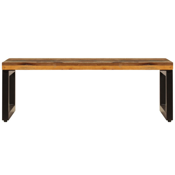 Couchtisch 100x50x35 cm Altholz und Stahl