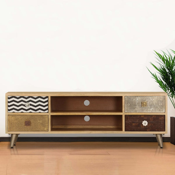 TV-Schrank 120x30x40 cm Massivholz Mango