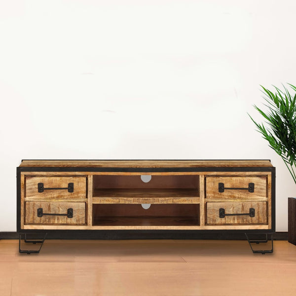 TV-Schrank mit Schubladen 120x30x40 cm Massivholz Mango