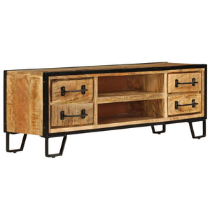 TV-Schrank mit Schubladen 120x30x40 cm Massivholz Mango