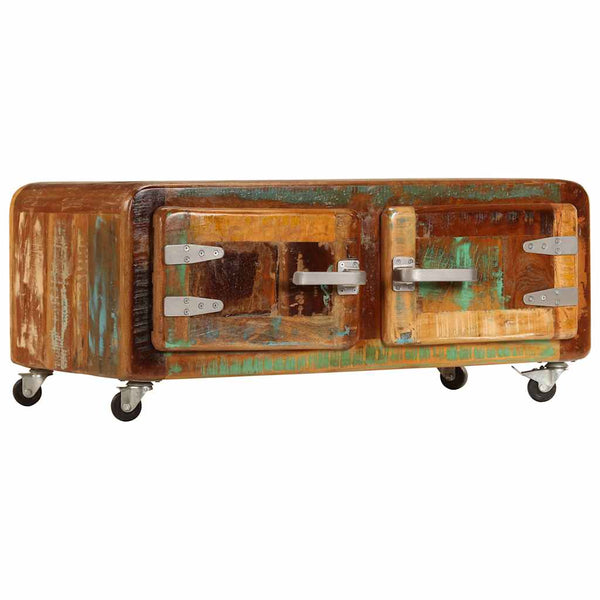 vidaXL Table basse 85x55x40 cm Bois de récupération massif