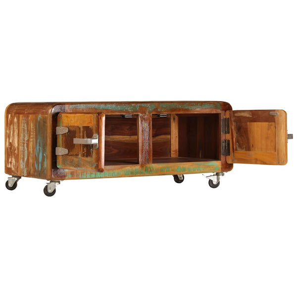 vidaXL Table basse 85x55x40 cm Bois de récupération massif