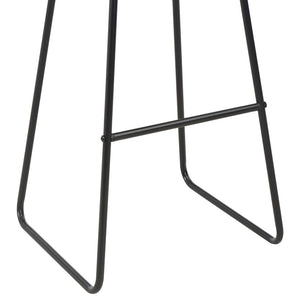 vidaXL Tabourets de bar 2 pcs Similicuir Noir