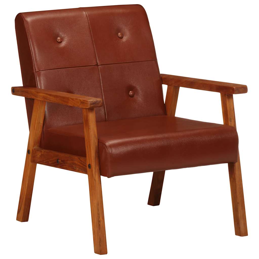 Sessel Braun Echtleder