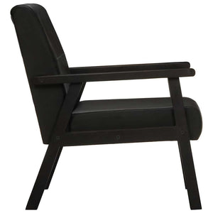 Sessel Schwarz Echtleder