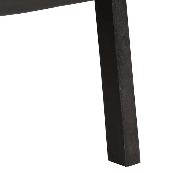 vidaXL Armchair Black Genuine Leather