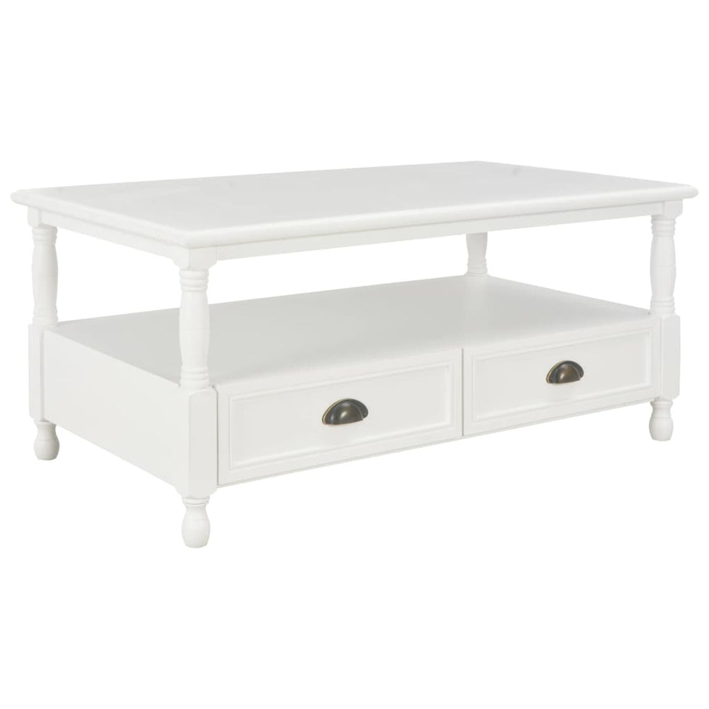 Couchtisch Weiß 100×55×45 cm Holz