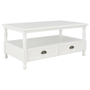 Couchtisch Weiß 100×55×45 cm Holz