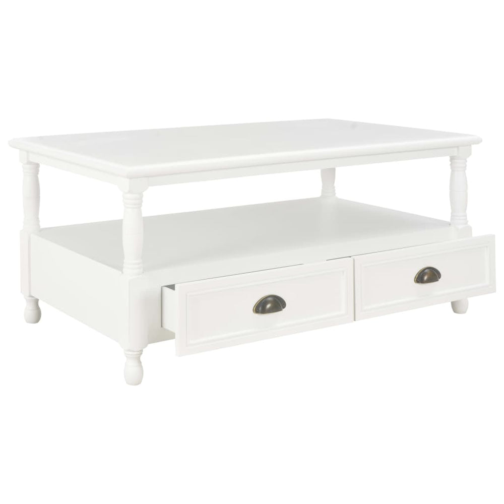 Couchtisch Weiß 100×55×45 cm Holz