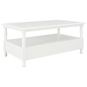 Couchtisch Weiß 100×55×45 cm Holz
