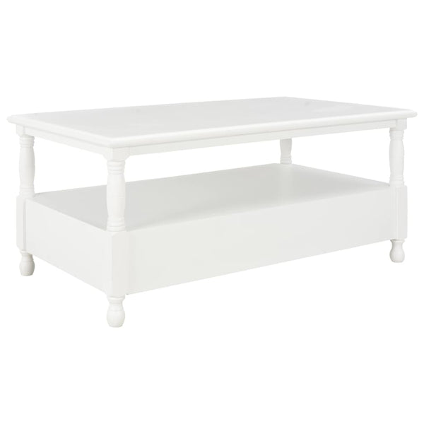 Couchtisch Weiß 100×55×45 cm Holz