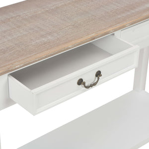 Konsolentisch Weiß 110 x 35 x 80 cm Holz