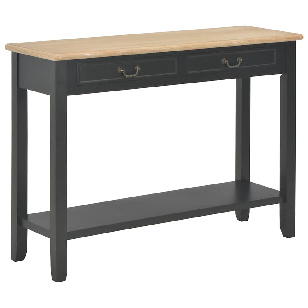 Konsolentisch Schwarz 110 x 35 x 80 cm Holz