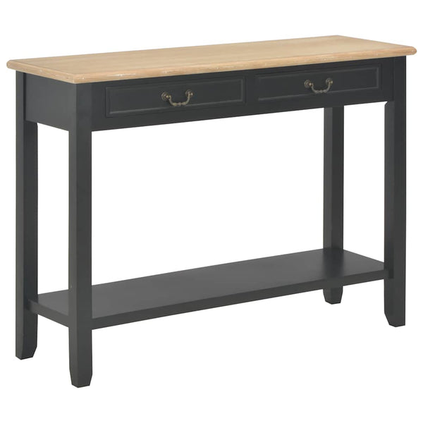 Konsolentisch Schwarz 110 x 35 x 80 cm Holz