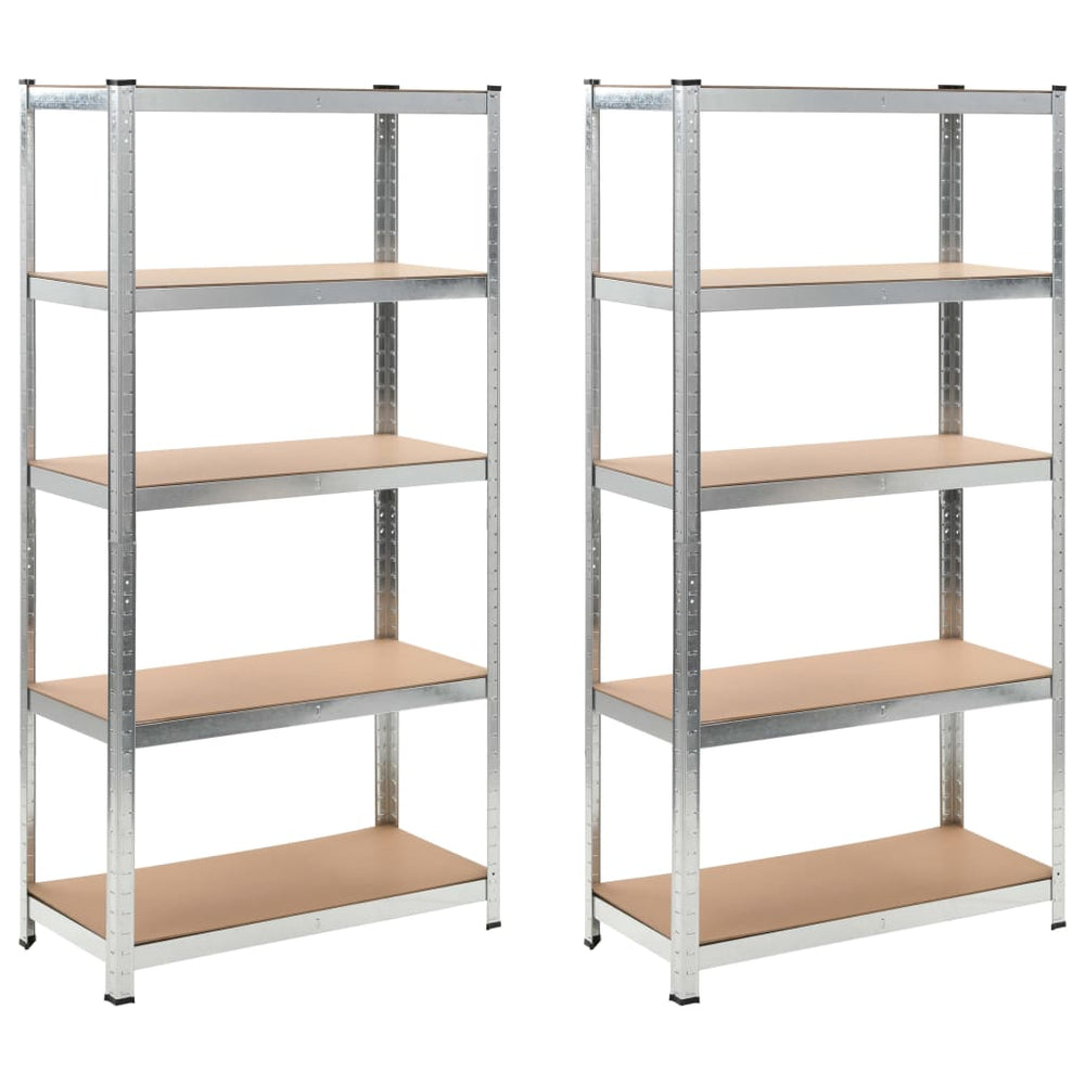 Lagerregale 2 Stk. 90 x 40 x 180 cm MDF