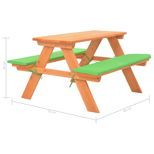 Kinder Picknicktisch Massivholz Tanne
