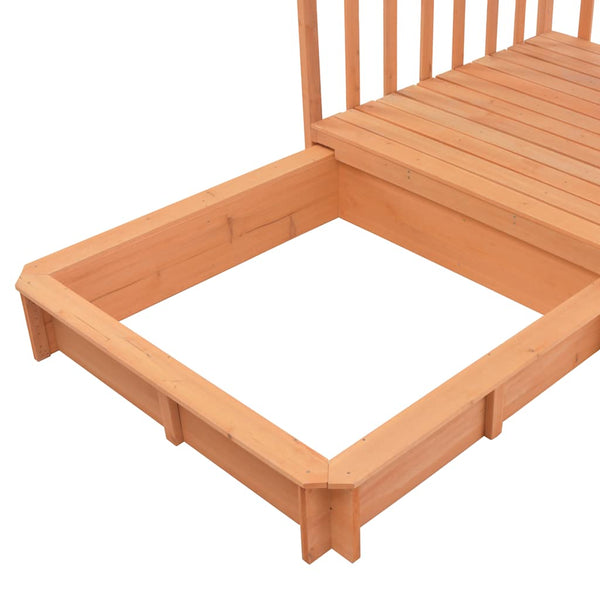 vidaXL Maison de jeux pour enfants avec bac à sable Bois de sapin Bleu UV50