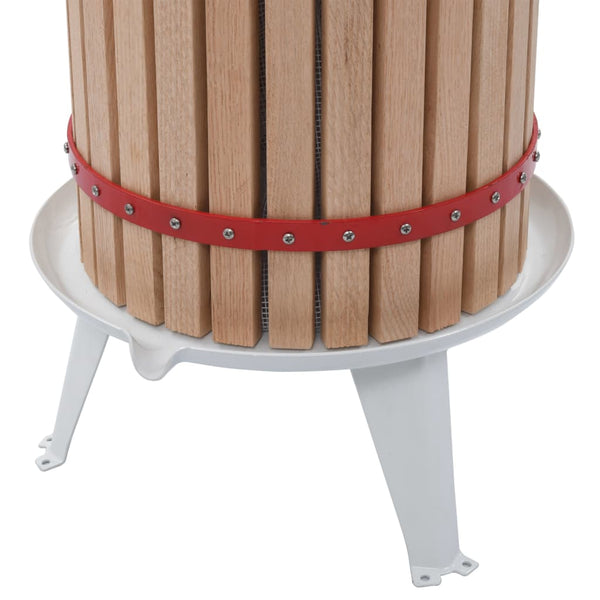 Obst- und Weinpresse mit Stoffbeutel 24 L Eichenholz
