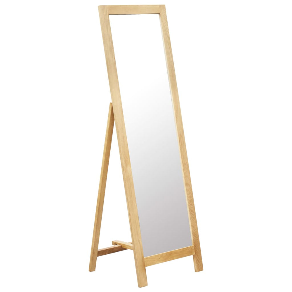 vidaXL Psyché 48 x 46,5 x 150 cm Bois de chêne massif