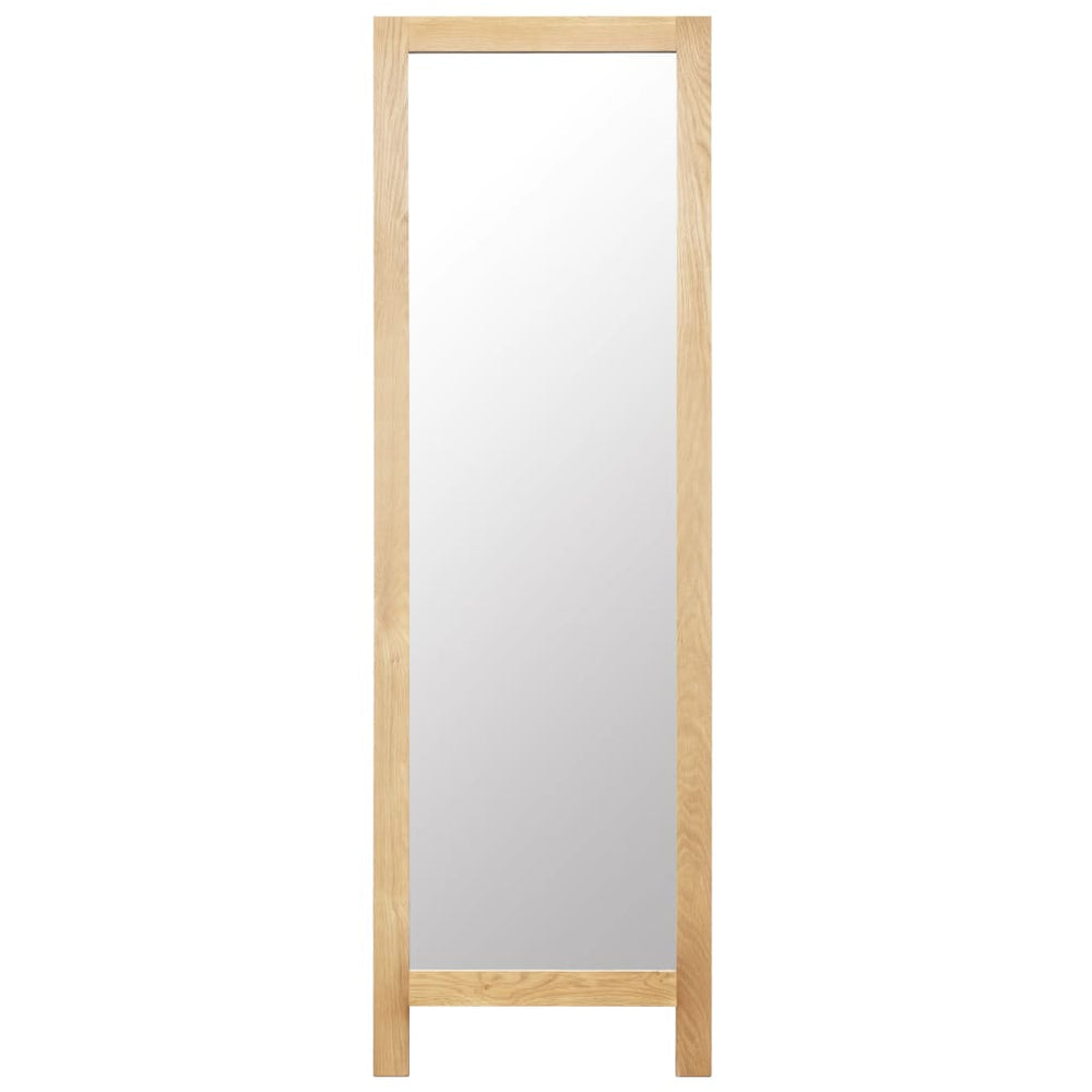 vidaXL Psyché 48 x 46,5 x 150 cm Bois de chêne massif