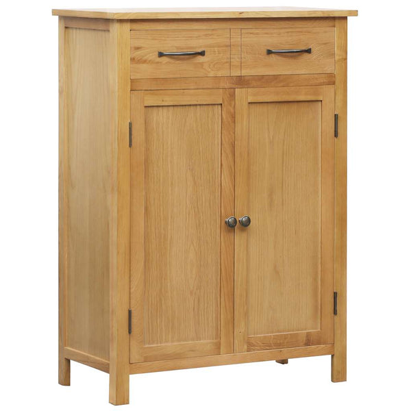 Schuhschrank 76x37x105 cm Eiche Massivholz