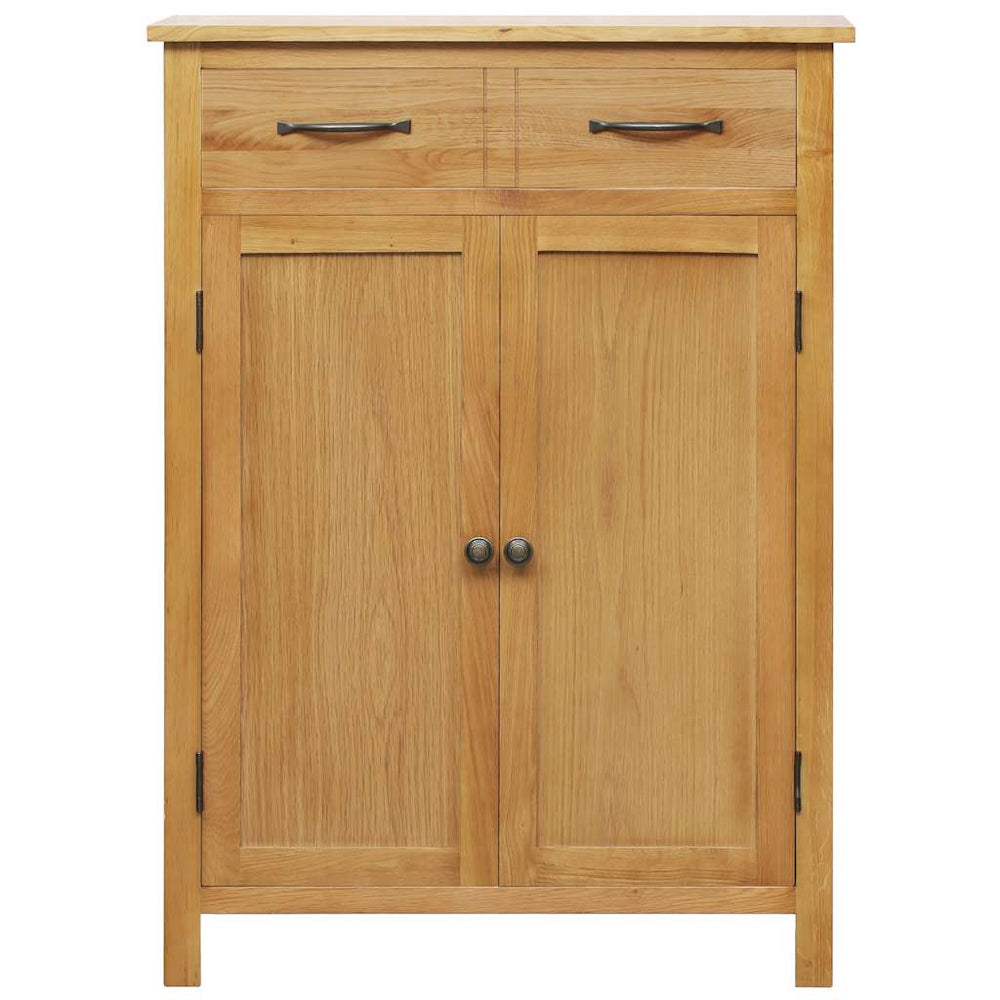 Schuhschrank 76x37x105 cm Eiche Massivholz