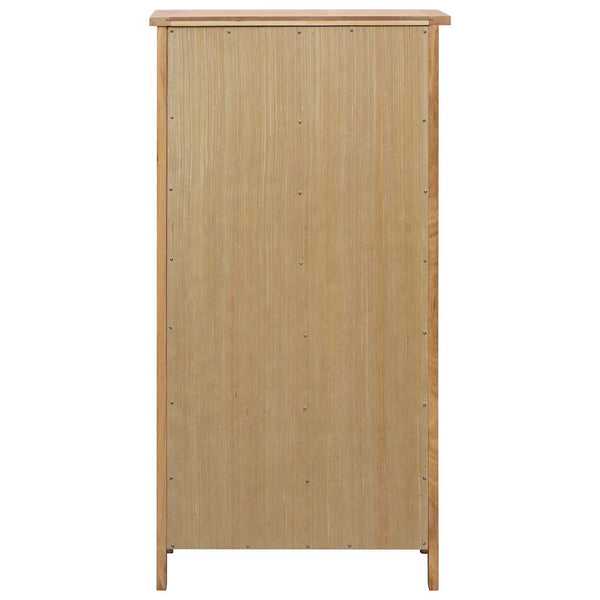 Schuhschrank 76x37x105 cm Eiche Massivholz