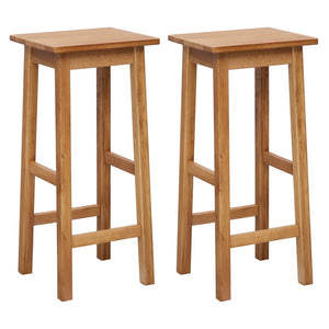 3-tlg. Bar-Set Massivholz Eiche
