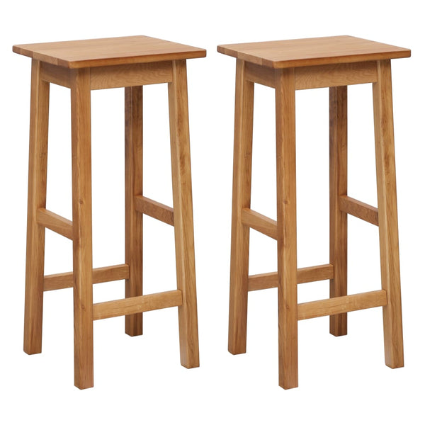 3-tlg. Bar-Set Massivholz Eiche