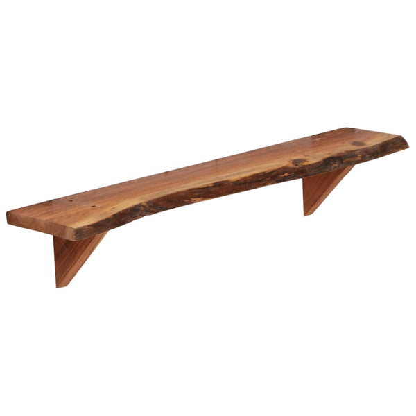 vidaXL Étagères murales 2 pcs 90 x 20 x 18 cm Bois d'acacia massif