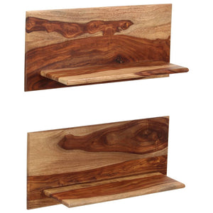 vidaXL Étagères murales 2 pcs 58x26x20 cm bois d'acacia massif