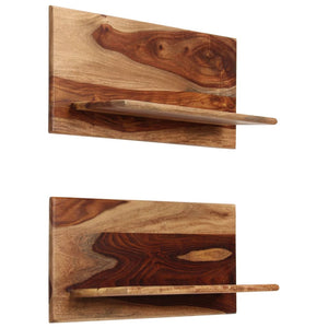 vidaXL Étagères murales 2 pcs 58x26x20 cm bois d'acacia massif