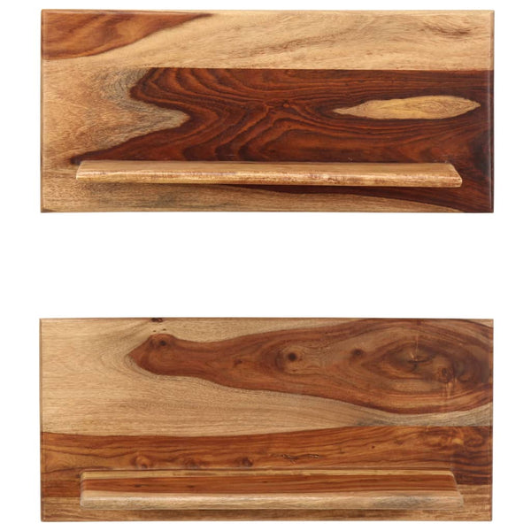 vidaXL Étagères murales 2 pcs 58x26x20 cm bois d'acacia massif