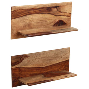 vidaXL Étagères murales 2 pcs 58x26x20 cm bois d'acacia massif