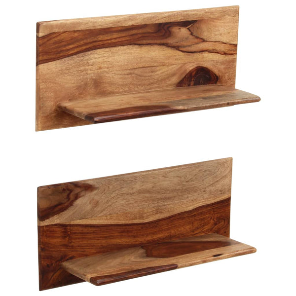 vidaXL Étagères murales 2 pcs 58x26x20 cm bois d'acacia massif