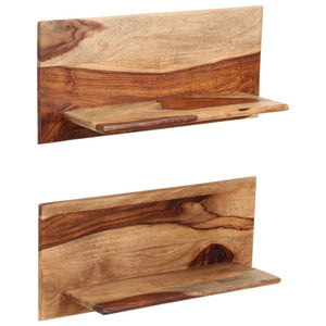 vidaXL Étagères murales 2 pcs 58x26x20 cm bois d'acacia massif