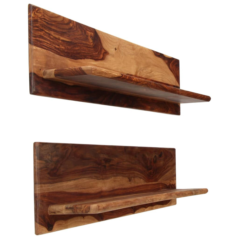 Wandregale 2 Stk. 118x26x20 cm Massivholz Akazie