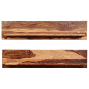 vidaXL Étagères murales 2 pcs 118x26x20 cm Bois d'acacia massif