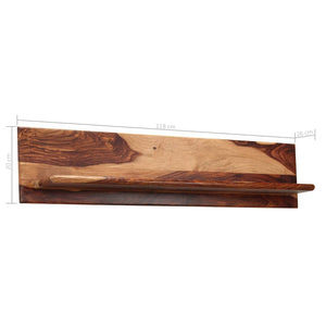 vidaXL Étagères murales 2 pcs 118x26x20 cm Bois d'acacia massif