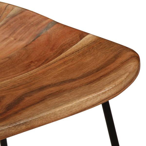 vidaXL Tabourets de bar 2 pcs Bois d'acacia massif