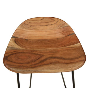 vidaXL Tabourets de bar 2 pcs Bois d'acacia massif