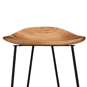 vidaXL Tabourets de bar 2 pcs Bois d'acacia massif