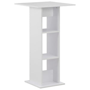 Table de bar vidaXL blanc 60x60x110 cm