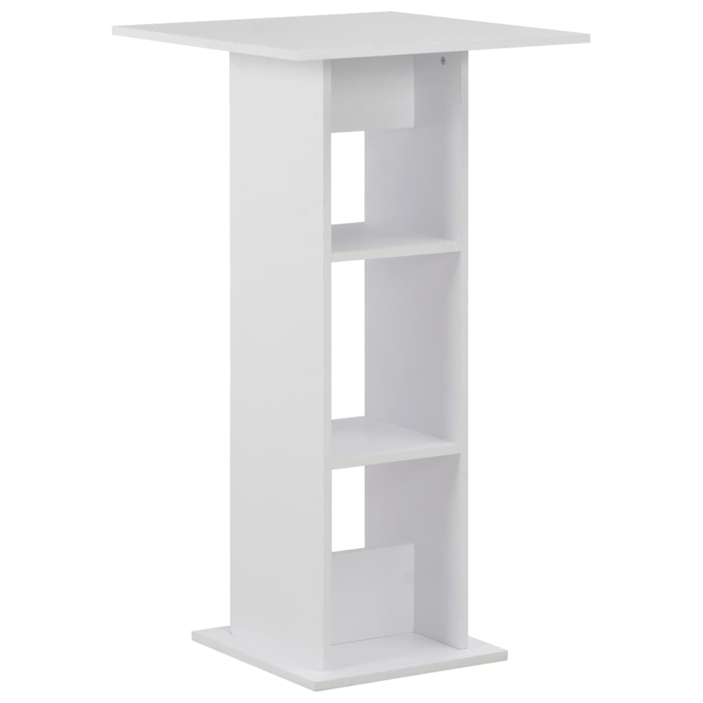 Table de bar vidaXL blanc 60x60x110 cm