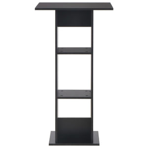 vidaXL Table de bar noir 60x60x110 cm